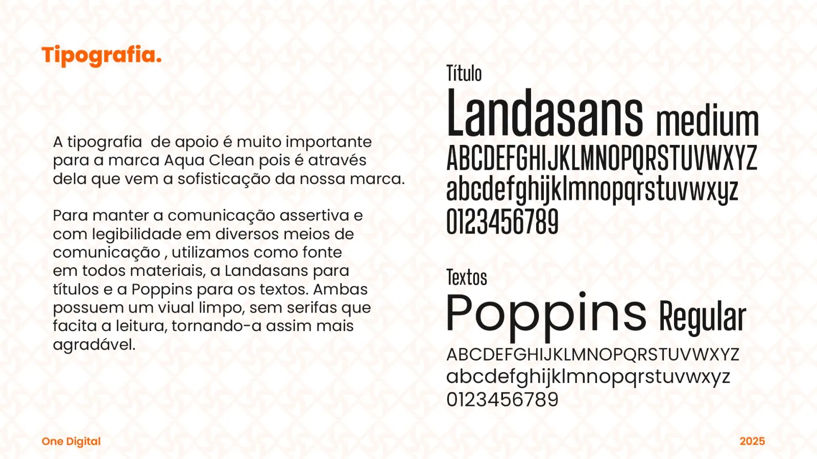 Aqua Clean — Tipografia