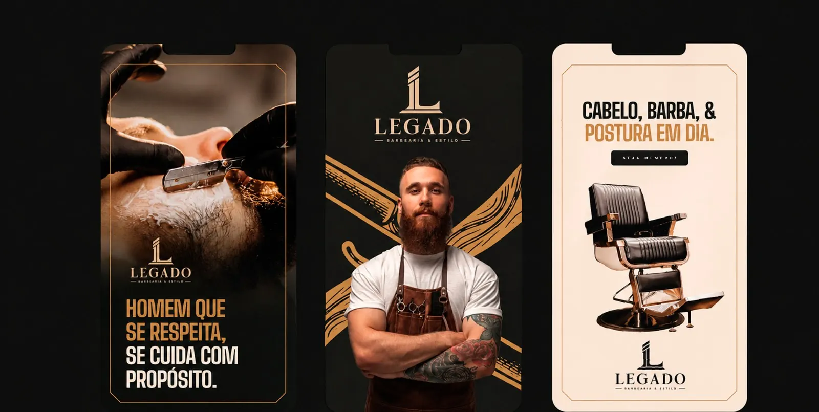 Legado Barbearia & Estilo — Stories