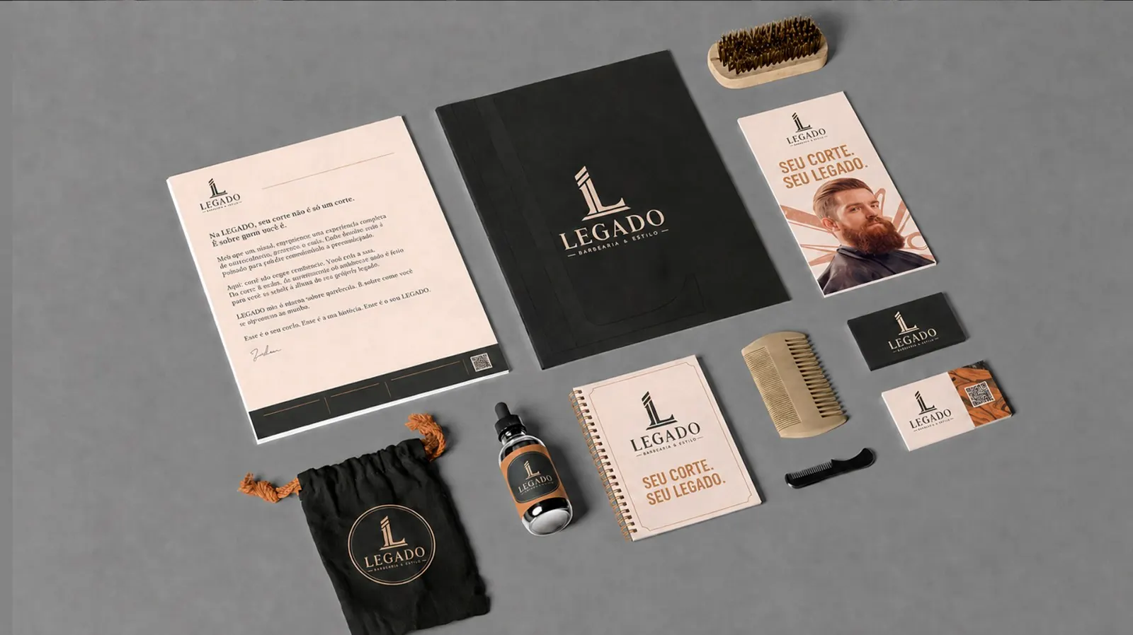 Legado Barbearia & Estilo — Papelaria