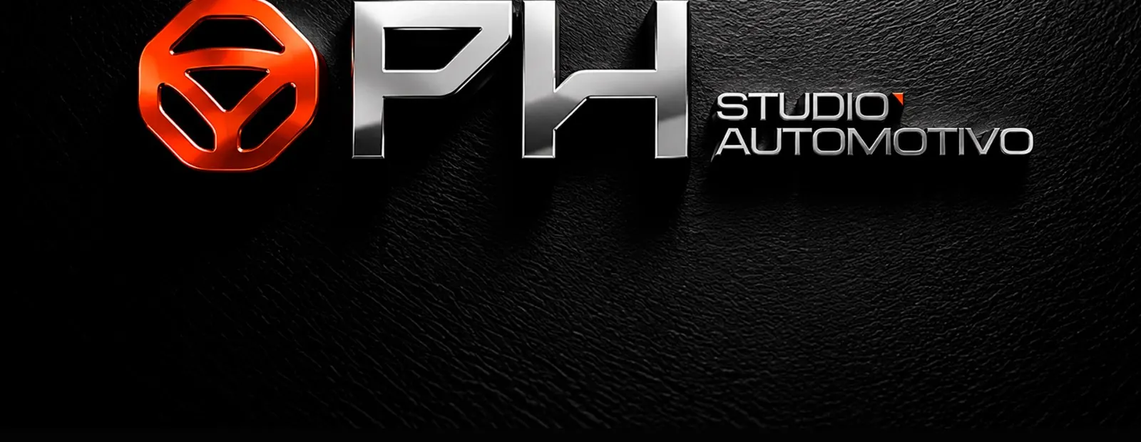 PH Studio Automotivo — Logotipo 3D