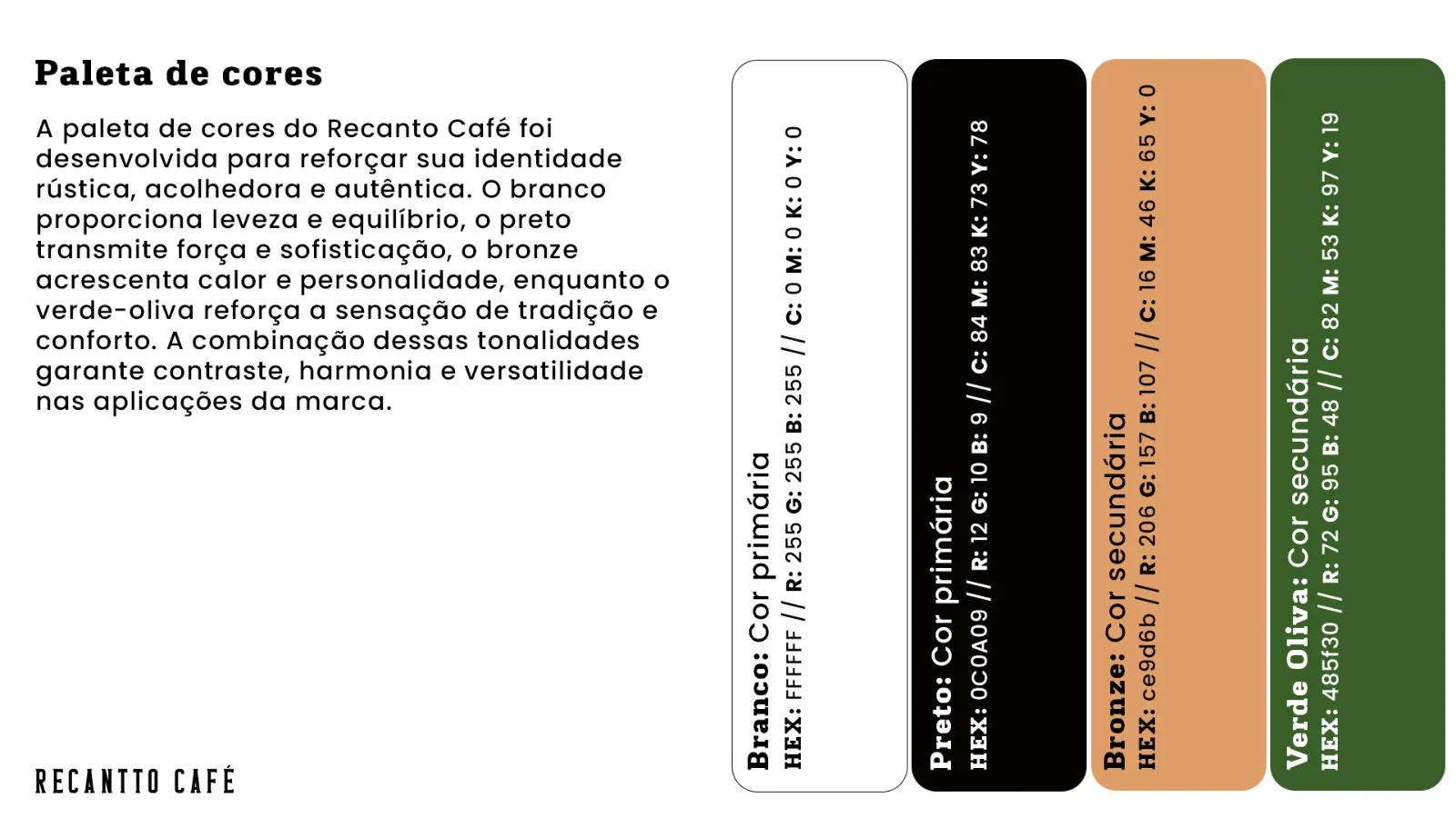 Recantto Café — Paleta