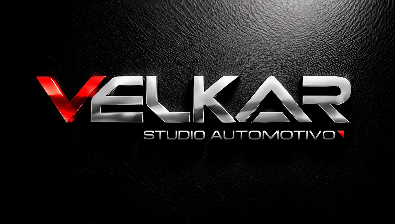 Velkar Studio Automotivo — Logotipo metálico