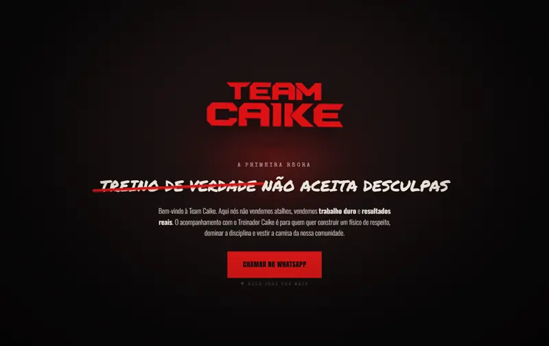 Team Caike — Página inicial